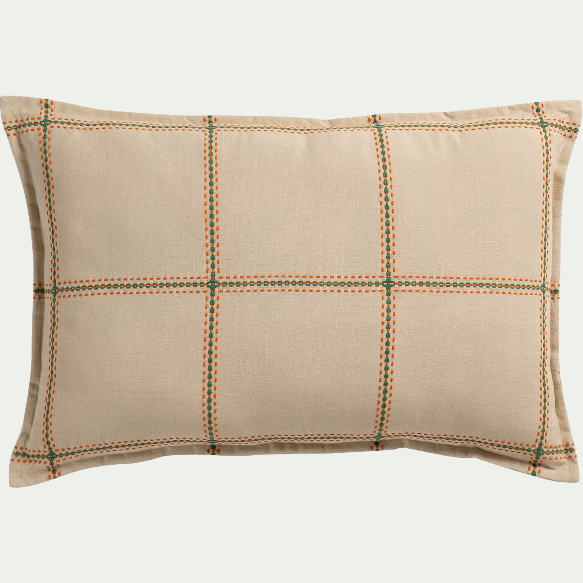 ARLY - Coussin en coton 40x60cm - vert