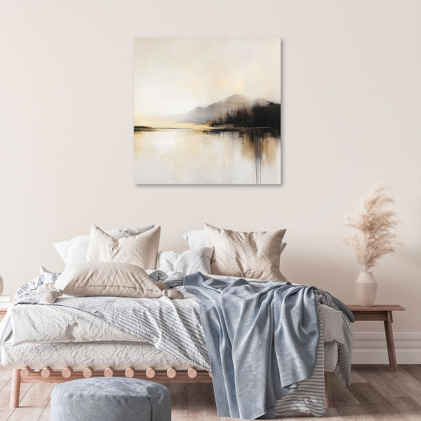 Feeby Obraz na płótnie, Abstrakcja w beżu 30x30