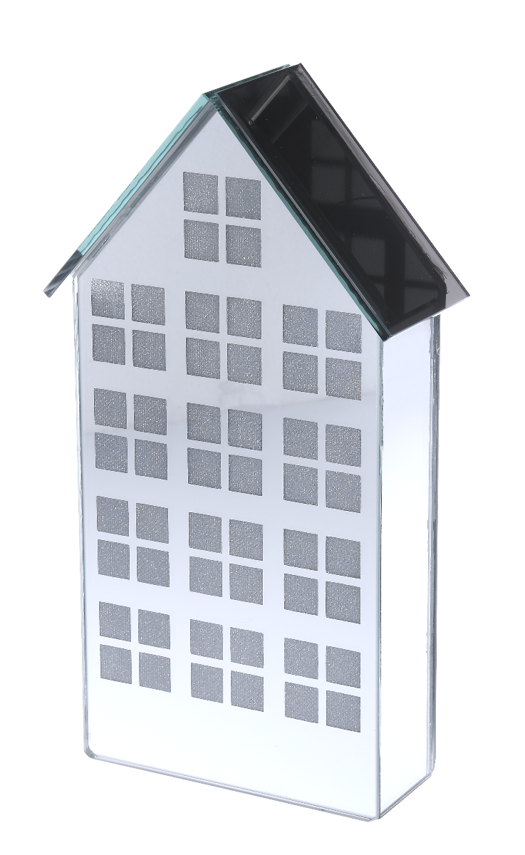 Domek lustrzany LED 14x6x25 cm