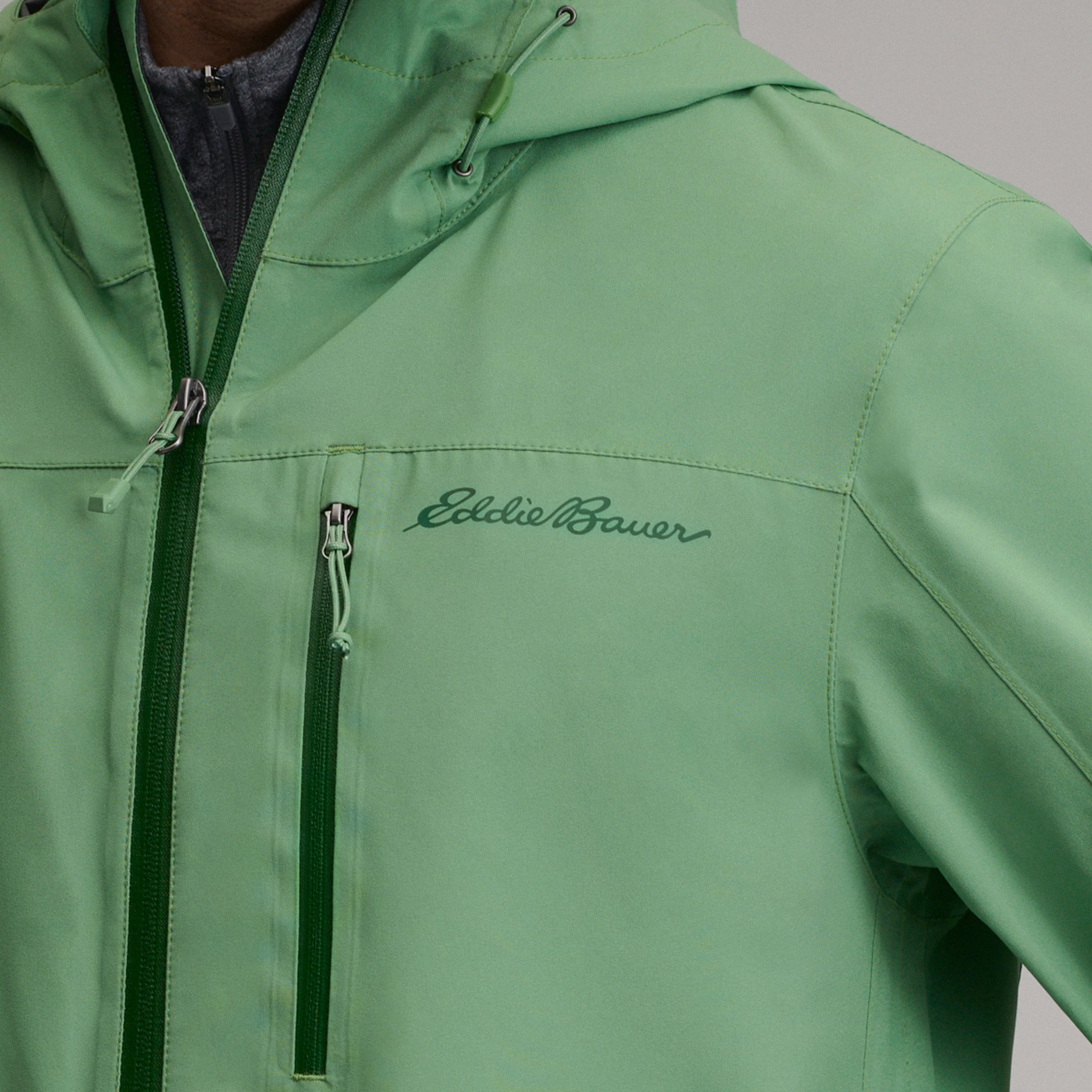 Men's Cloud Cap Waterproof Stretch Hooded Rain Jacket