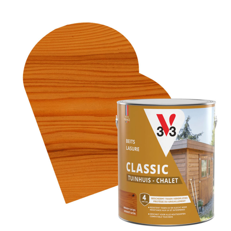 Lasure Chalets meranti satinée 2,5 L V33