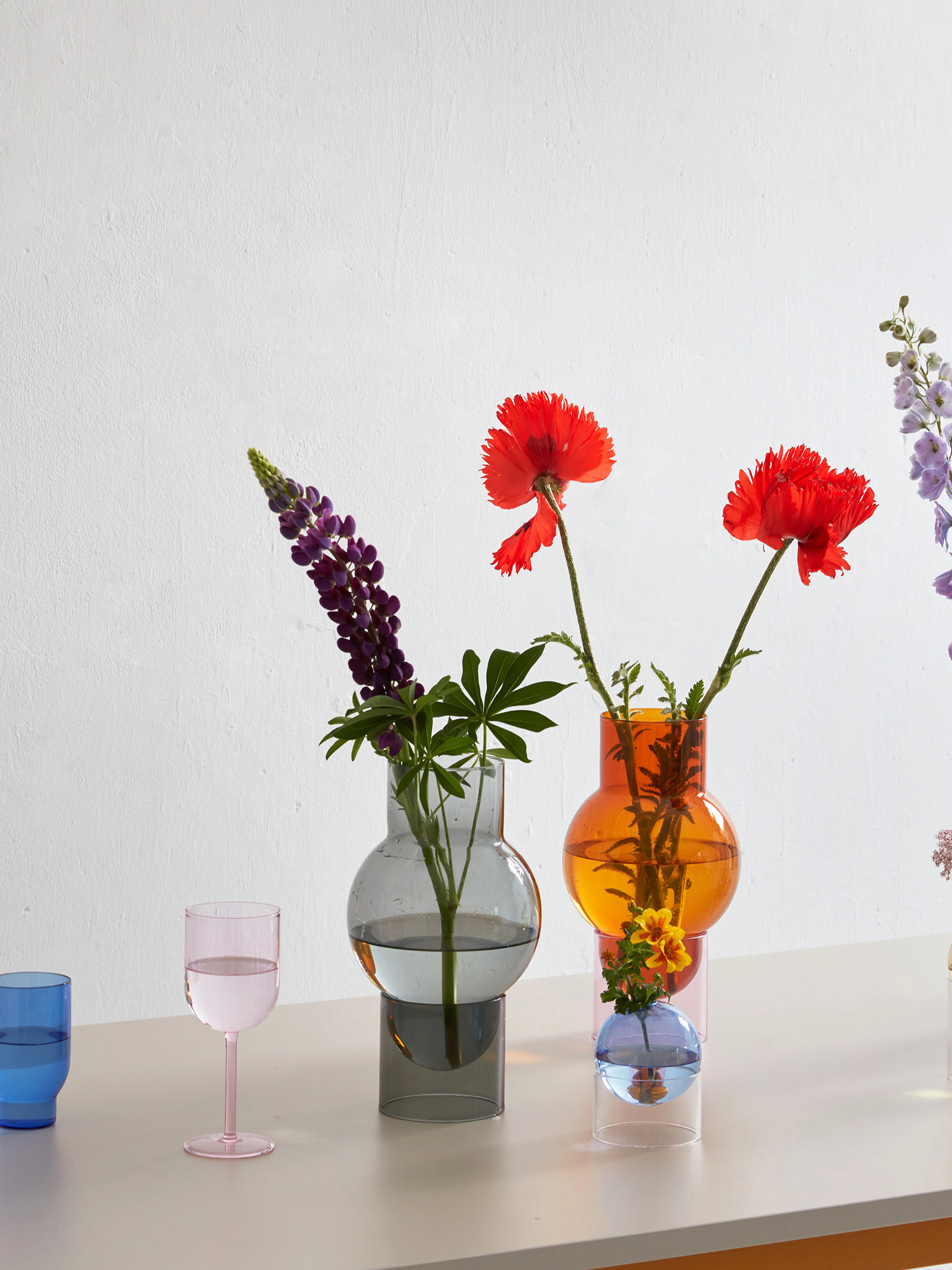 Mundgeblasene Vase Bubble