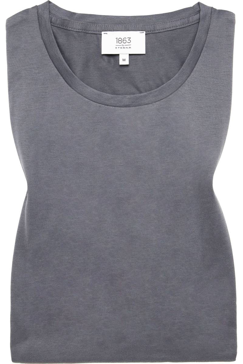 ETERNA 1863 Regular Fit T-Shirt Rundhals grau, Einfarbig