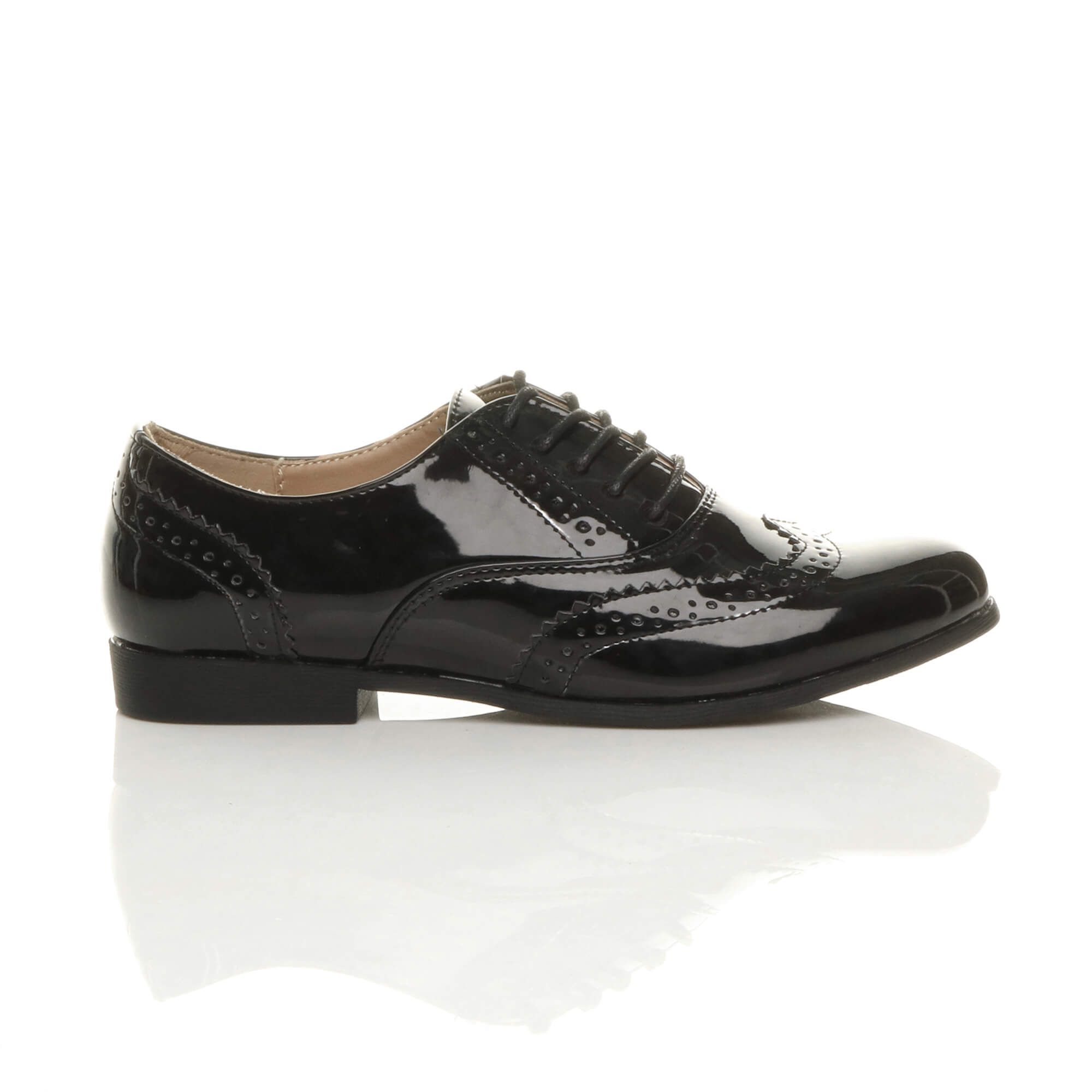 AJVANI Flat Heel Lace Up Oxfords Brogues