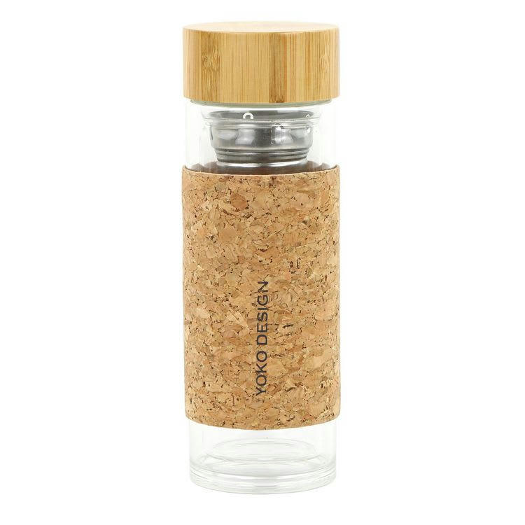 - Theiere en verre double paroi natural