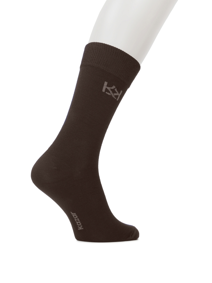 Brown high bamboo socks