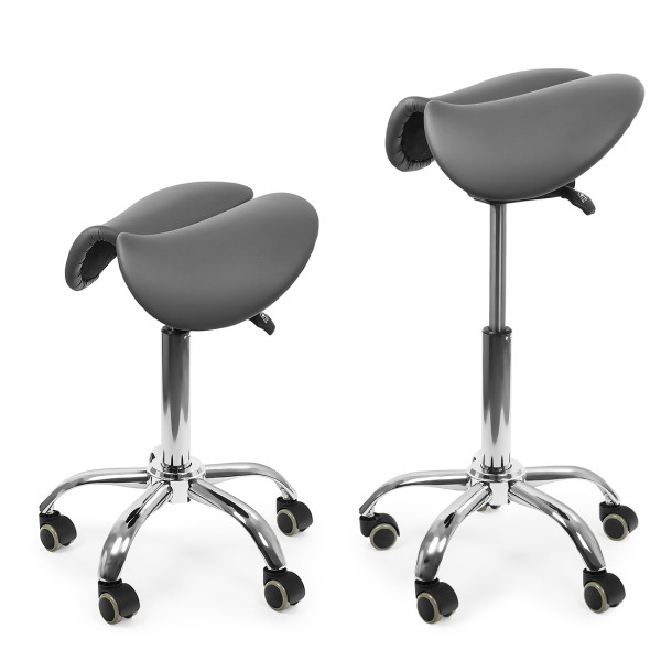 Ergonomiczny hoker regulowany SELLA szary