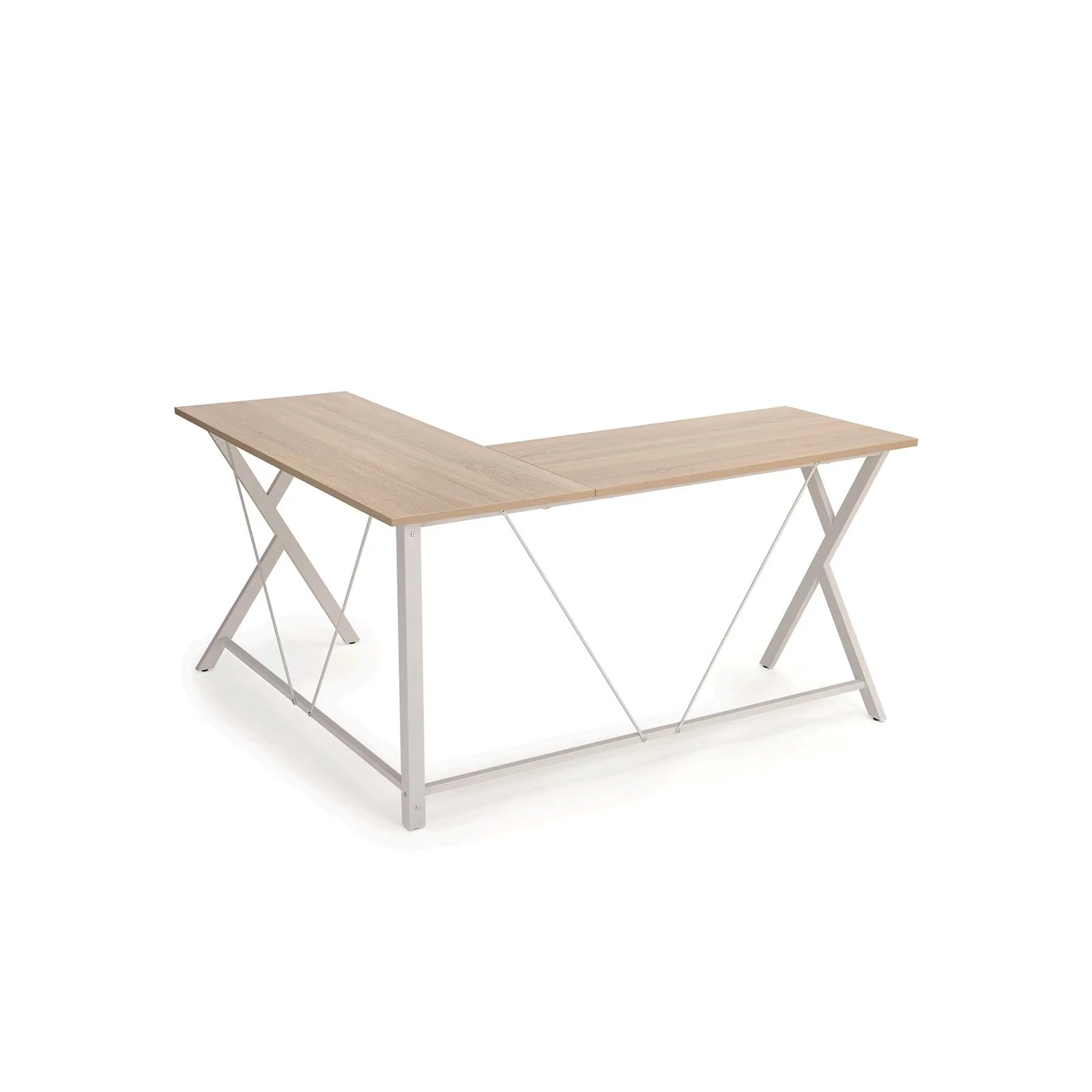 Table d'angle en forme de L gain de place