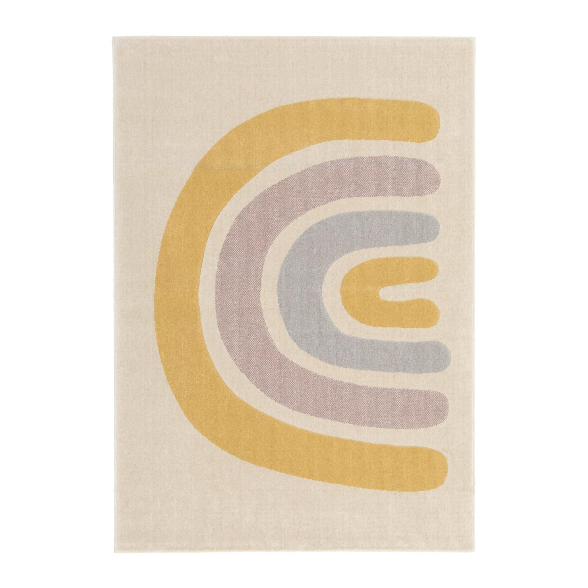 AFK Living vloerkleed Regenboog - zeer zacht - veelkleurig - 80 x 150 cm