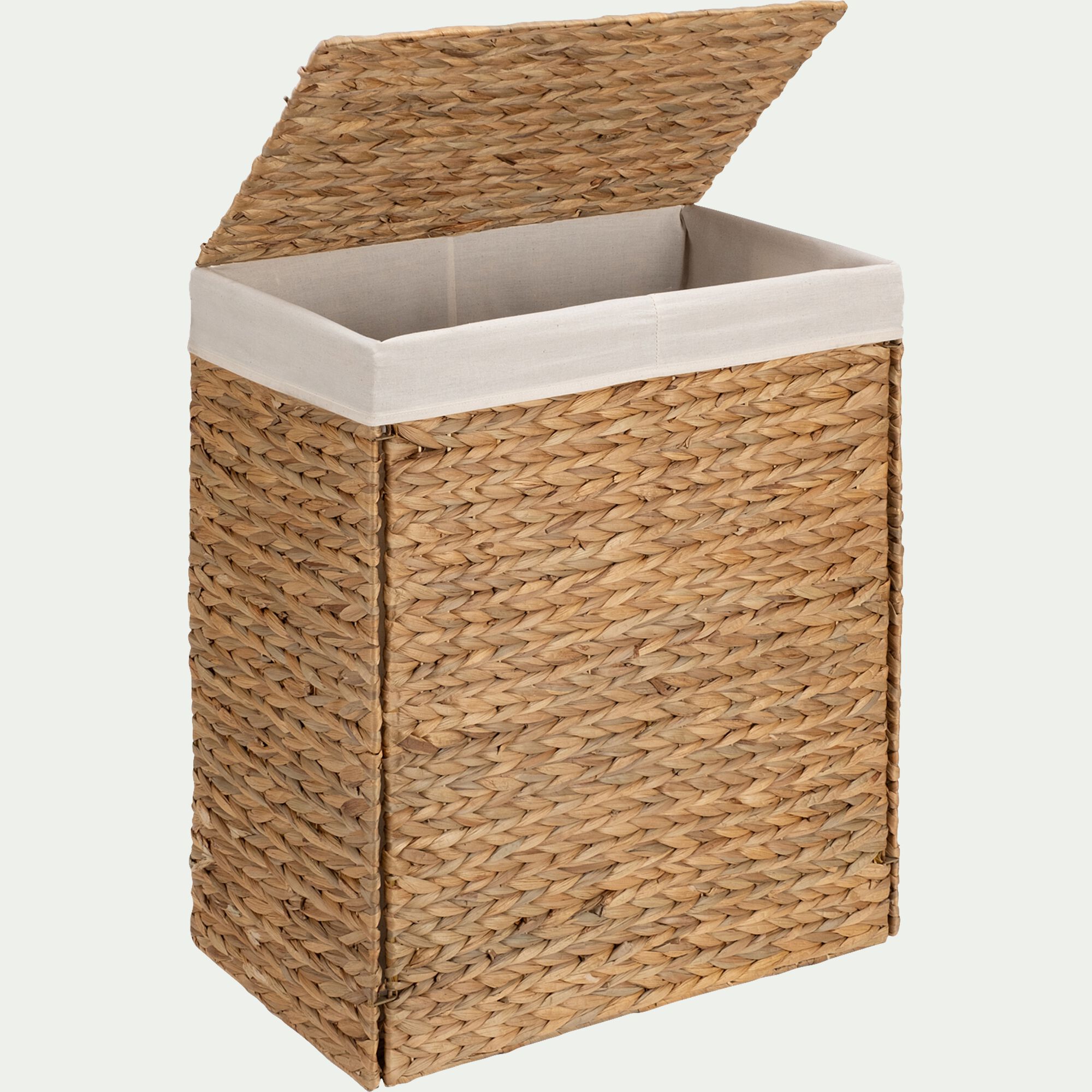 JACINTHE - Panier en jacinthe d'eau H60xL50cm - naturel