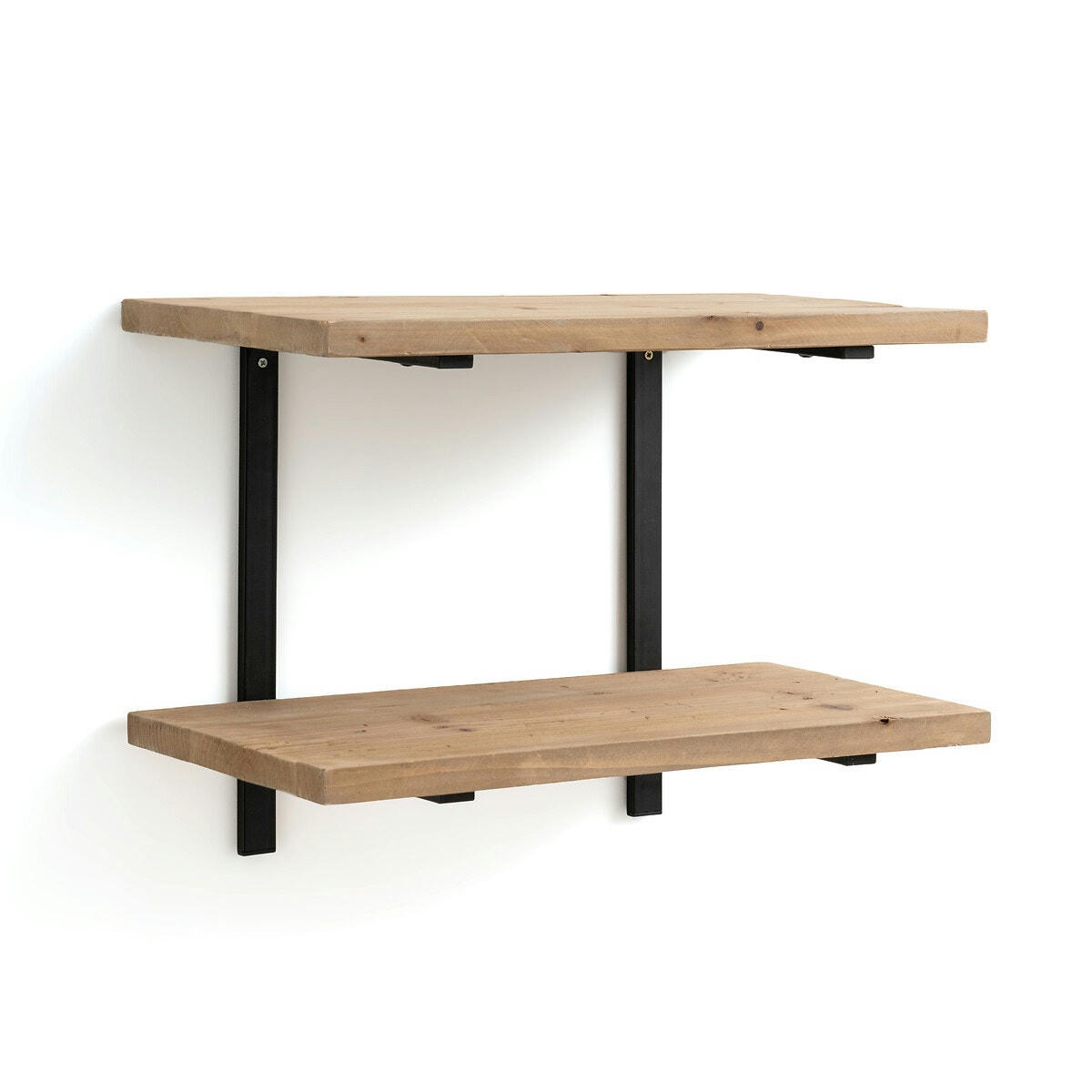 Etagère murale sapin recyclé et métal, Mosaïque