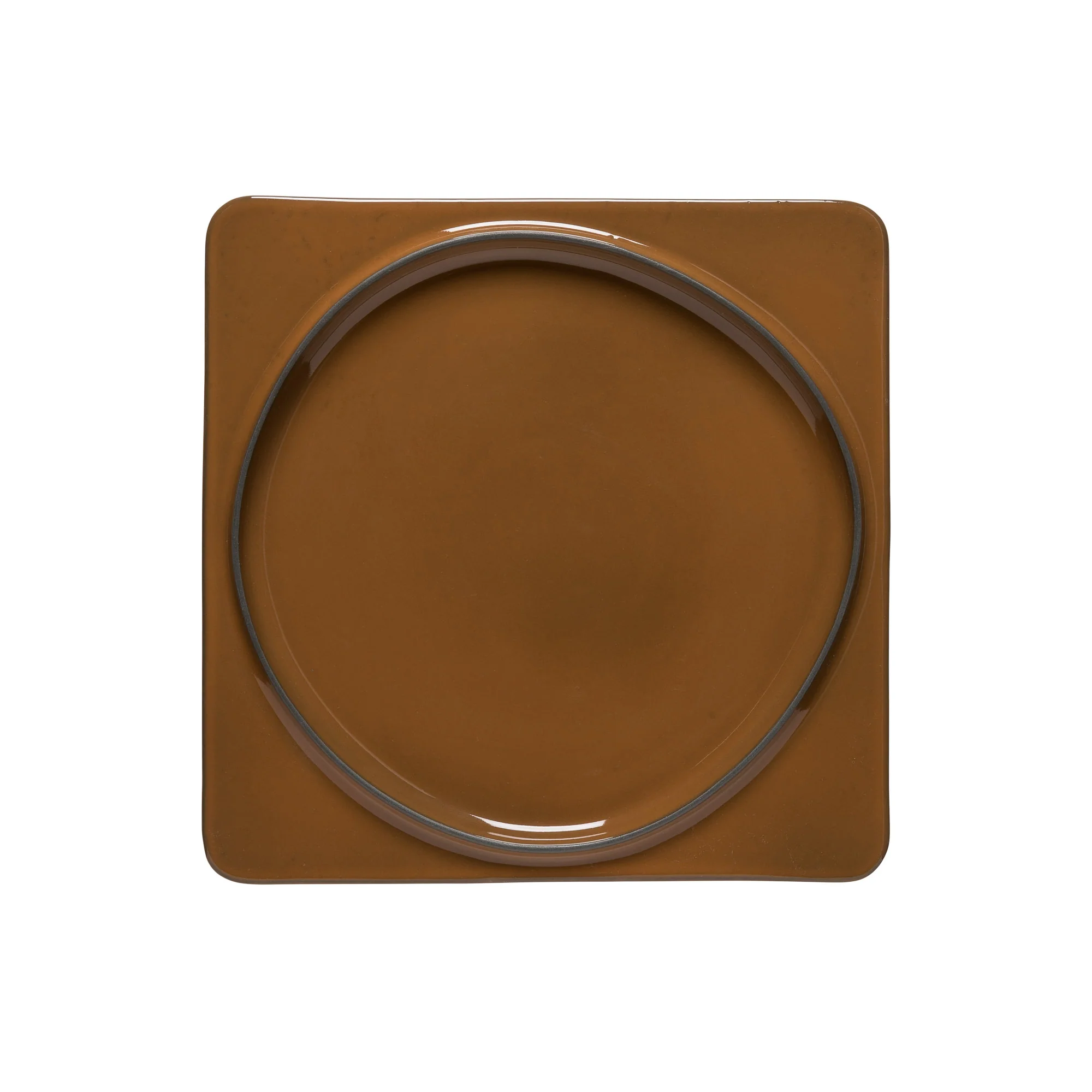Square Plate/Tray Âmbar