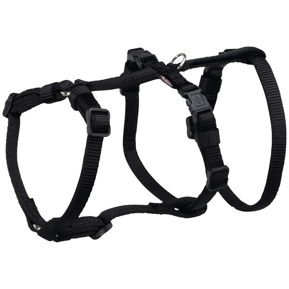 Hunde-Geschirr, M–L, Nylon, schwarz