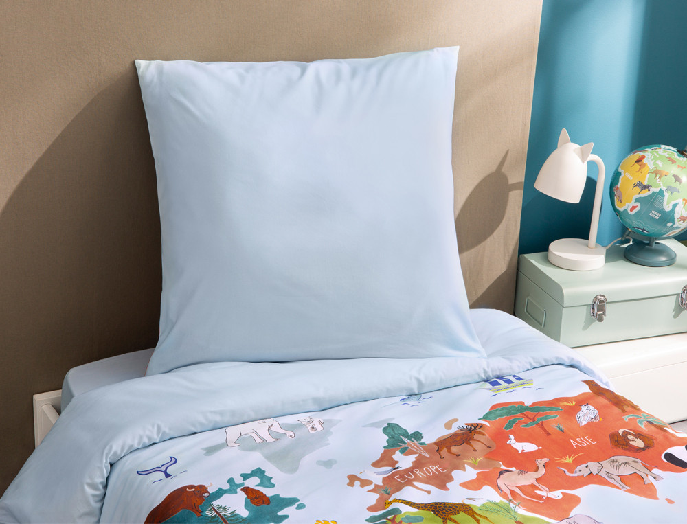Taie d'oreiller enfantMappemonde