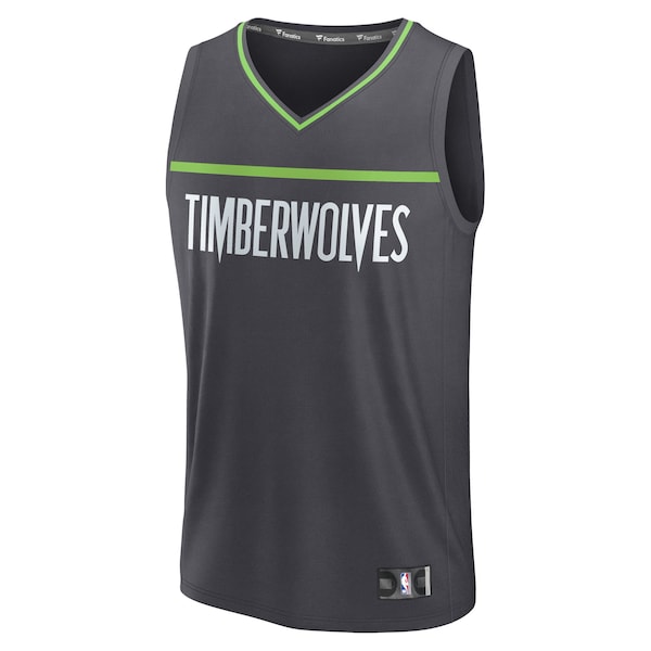 Minnesota Timberwolves  Fastbreak Custom Jersey - Statement Edition - Anthracite