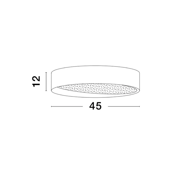 Deckenleuchte »Oby«, LED, 30 W, Höhe: 12 cm, weiß