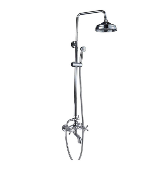 Bateria prysznicowa retro EMON srebrny chrom