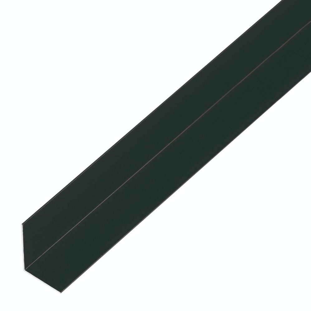 VINKELPROFIL GAH ALBERTS ALUMINIUM SVART 1X25X25X2000 MM