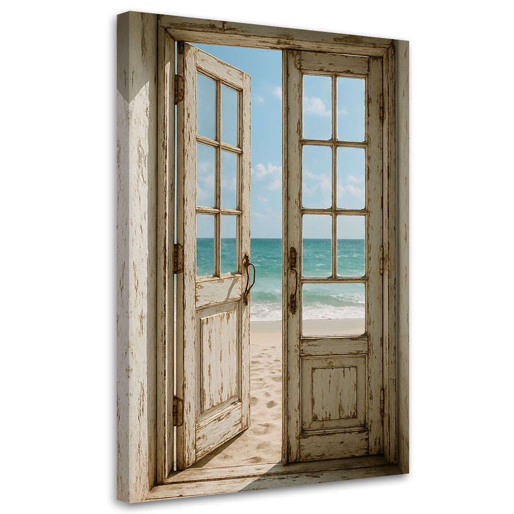 Obraz do salonu sypialni, Shabby Chic Widok na plażę 20x30