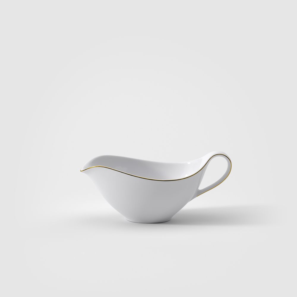 Chateau Septfontaines Gravy boat - White, Premium Bone Porcelain