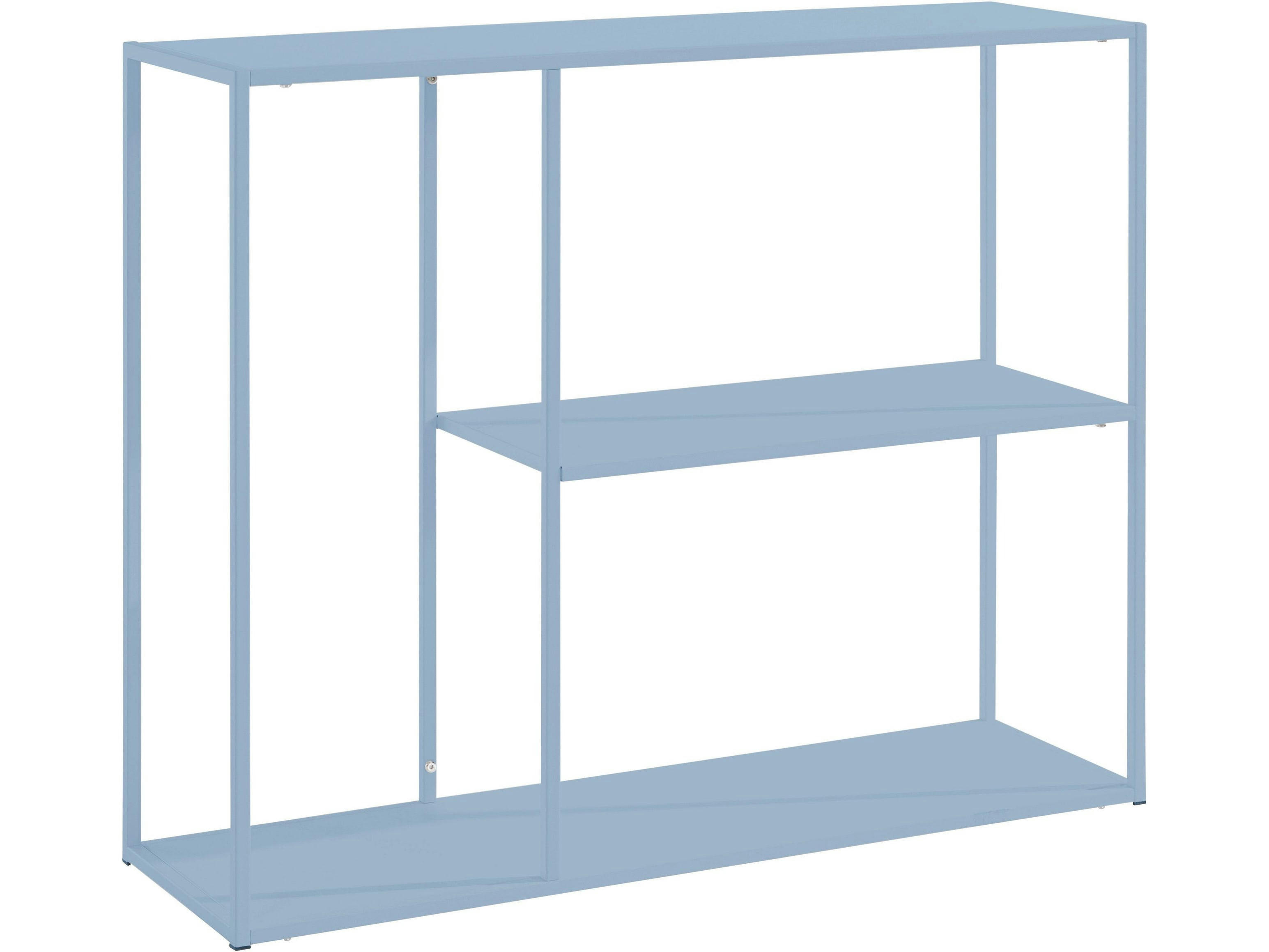 SISTO - Bibliothèque avec 2 étagères en métal metrol