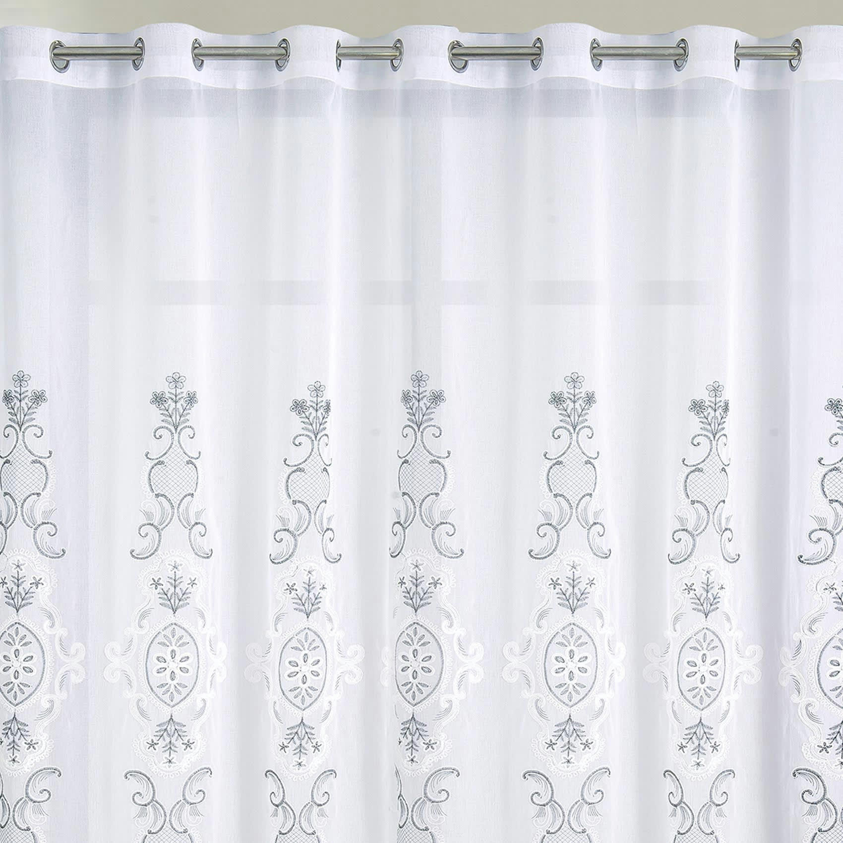 - Voilage grande largeur au style macramé polyester noir 300x260 cm