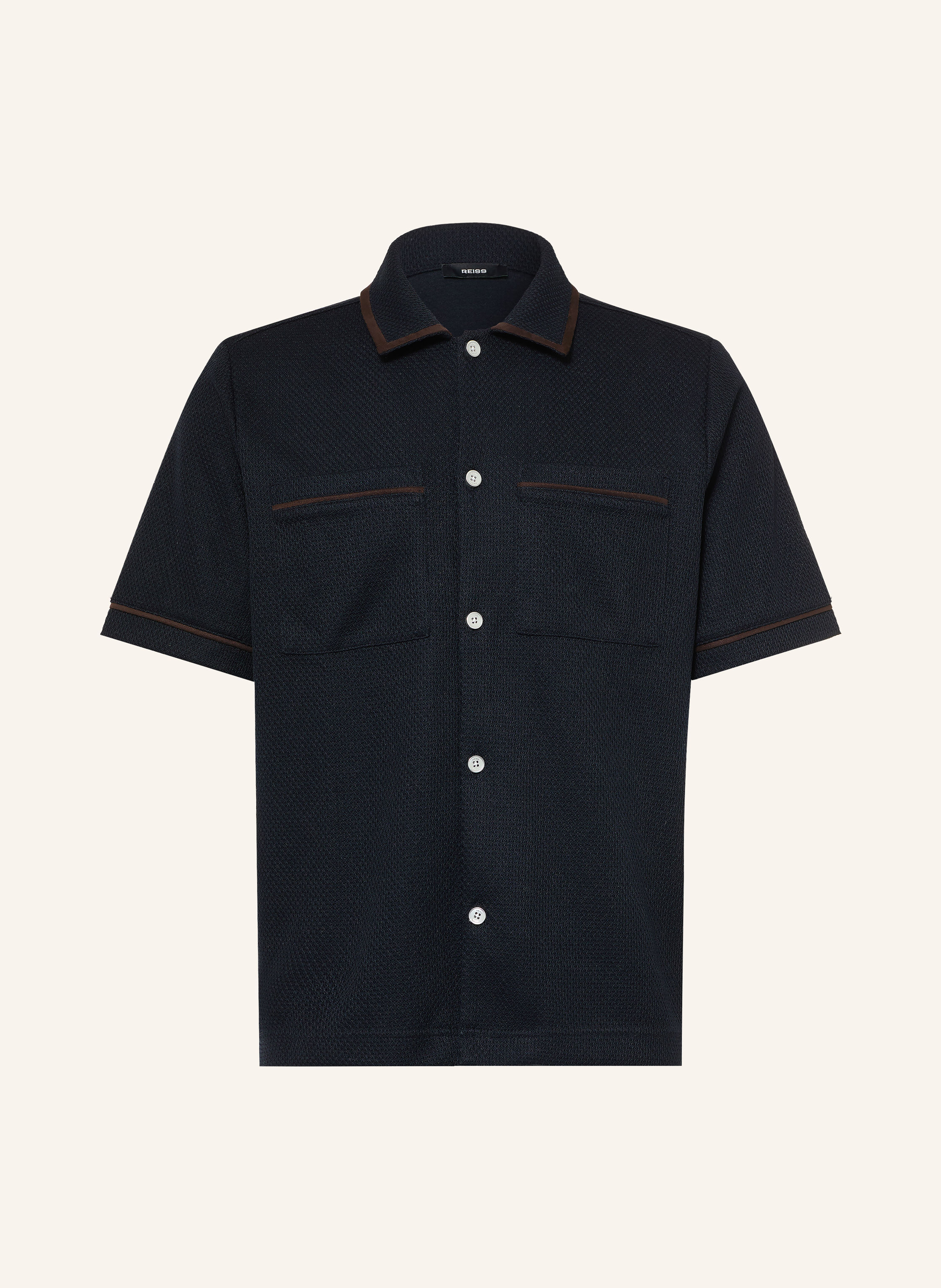 REISS Kurzarm-Hemd WEAVER Comfort Fit