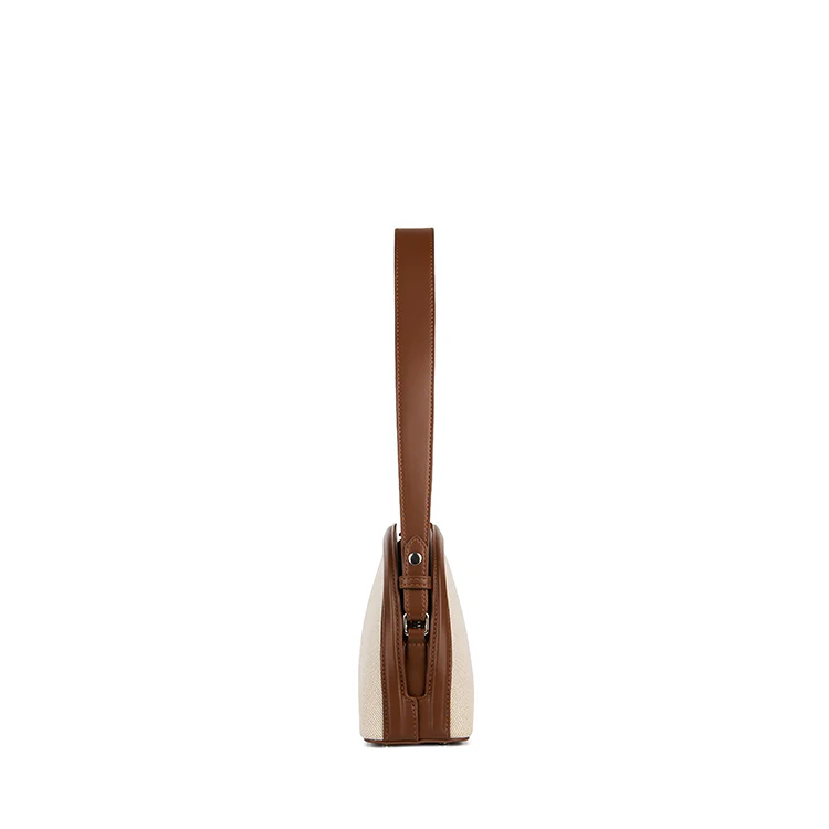 The Louise - 2-in-1 Hazelnut Canvas Handbag