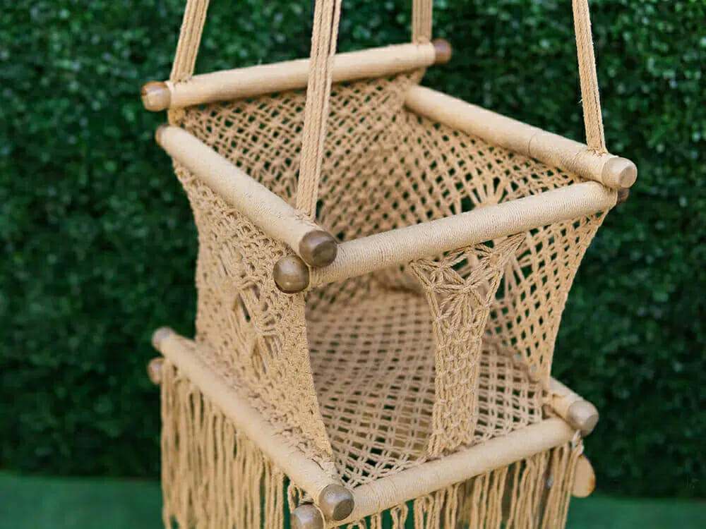 - Hamac bébé macramé taupe