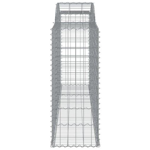 NNEVL Arched Gabion Basket 300x50x120/140 cm Galvanised Iron
