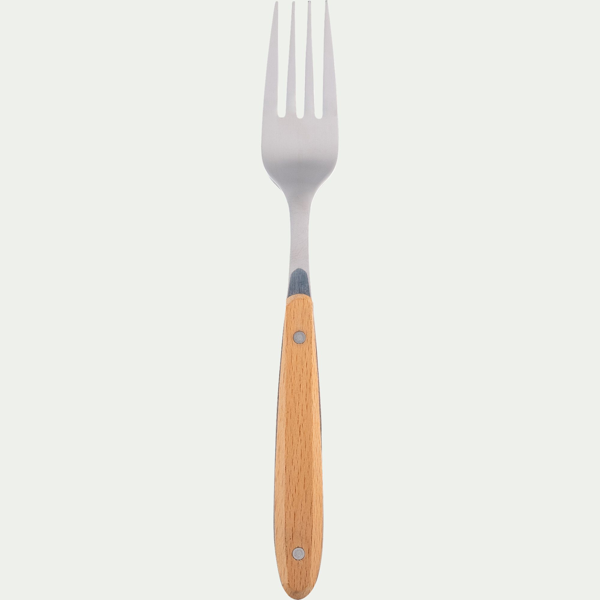 ROODY - Fourchette en inox et manche en bois de hêtre - naturel