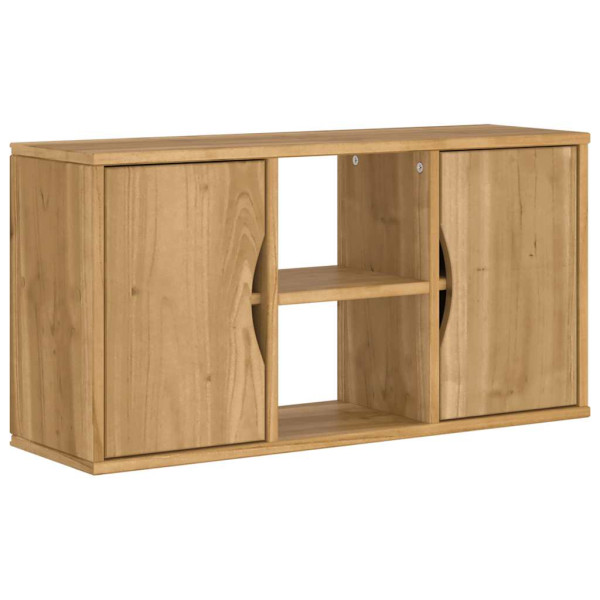 Szafka RTV 79x24x40 cm Drewno lite sosnowe