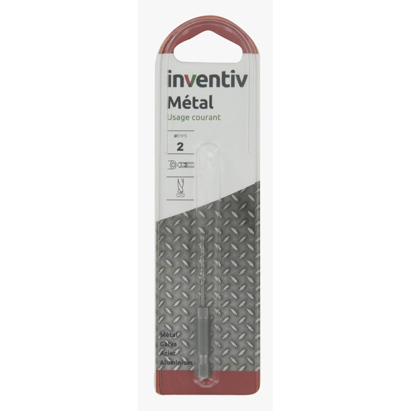 Foret hexagonal pour métal Ø 3 mm INVENTIV