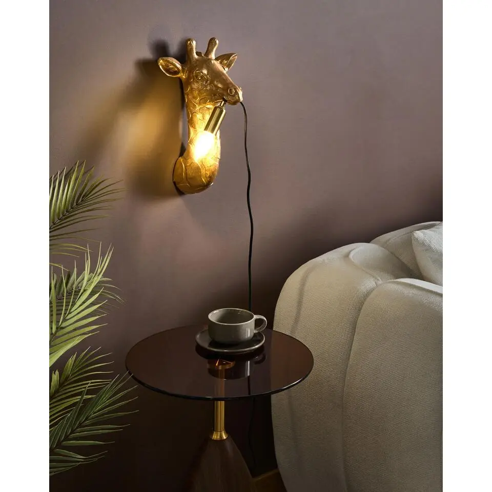 MERLIN - Wandlamp - Goud - Polyresin