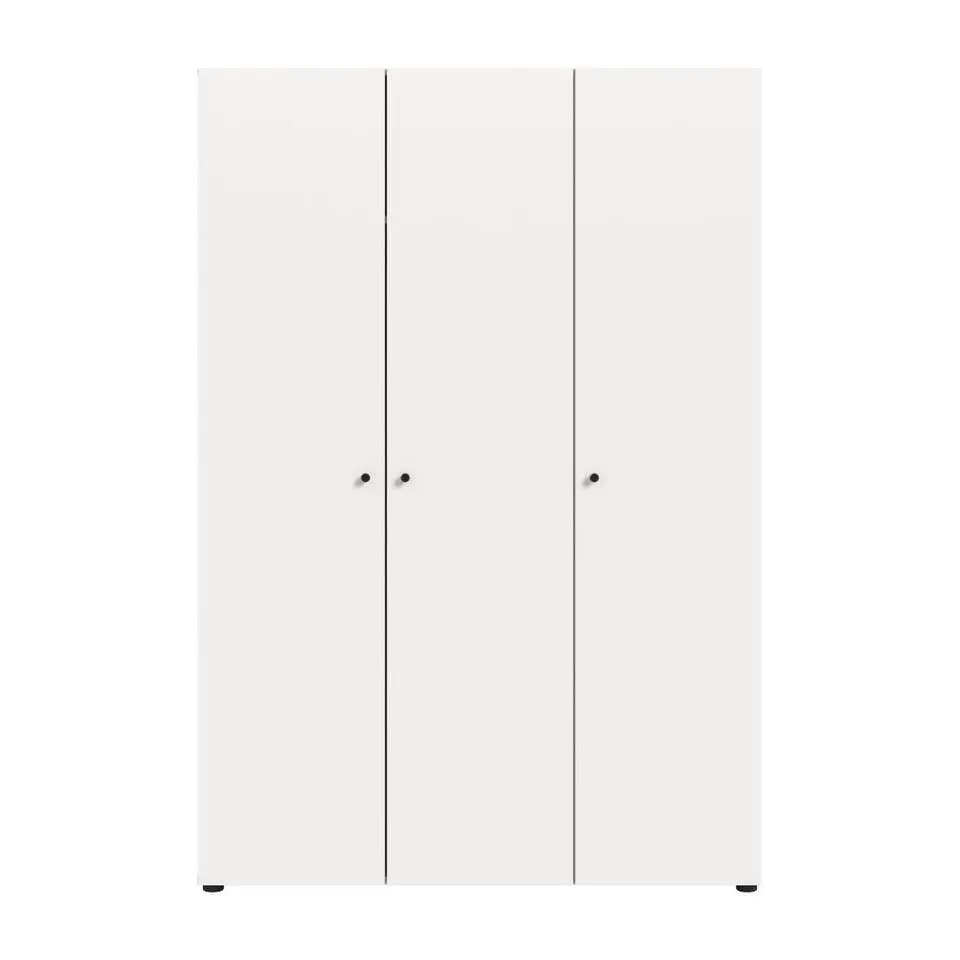 Hioshop Darwin kledingkast 3 deuren wit