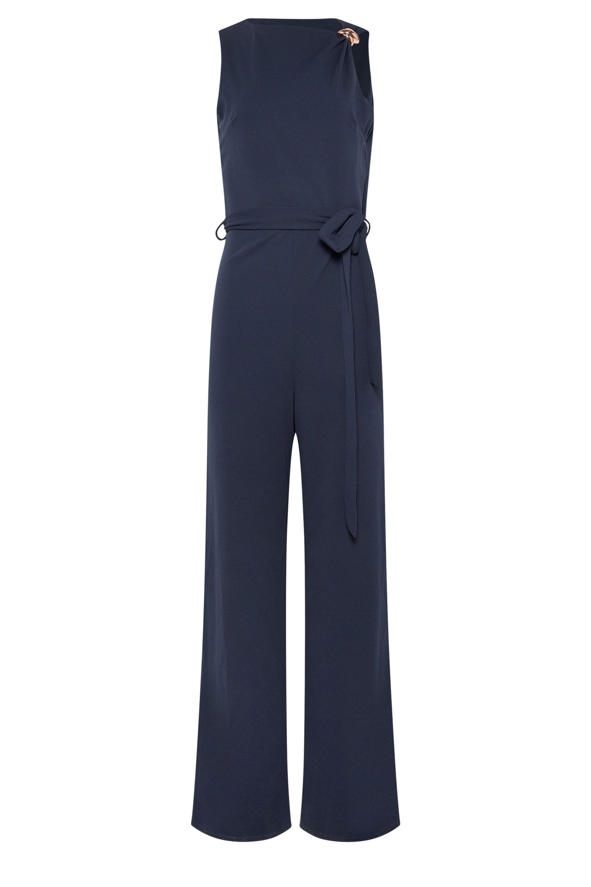 Long Tall Sally Tall Belted Wide Leg Jumpsuit