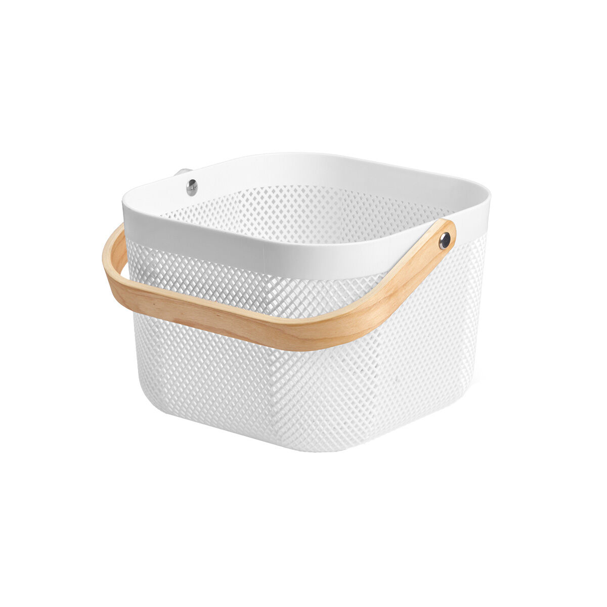 Fruteira branca em madeira