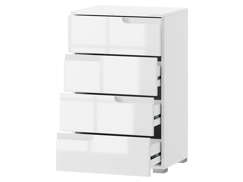 Komoda Selene 50 cm z 4 szufladami biała