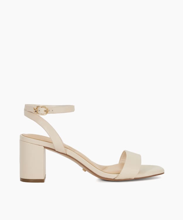 Melini Ecru - Block Heel Sandals