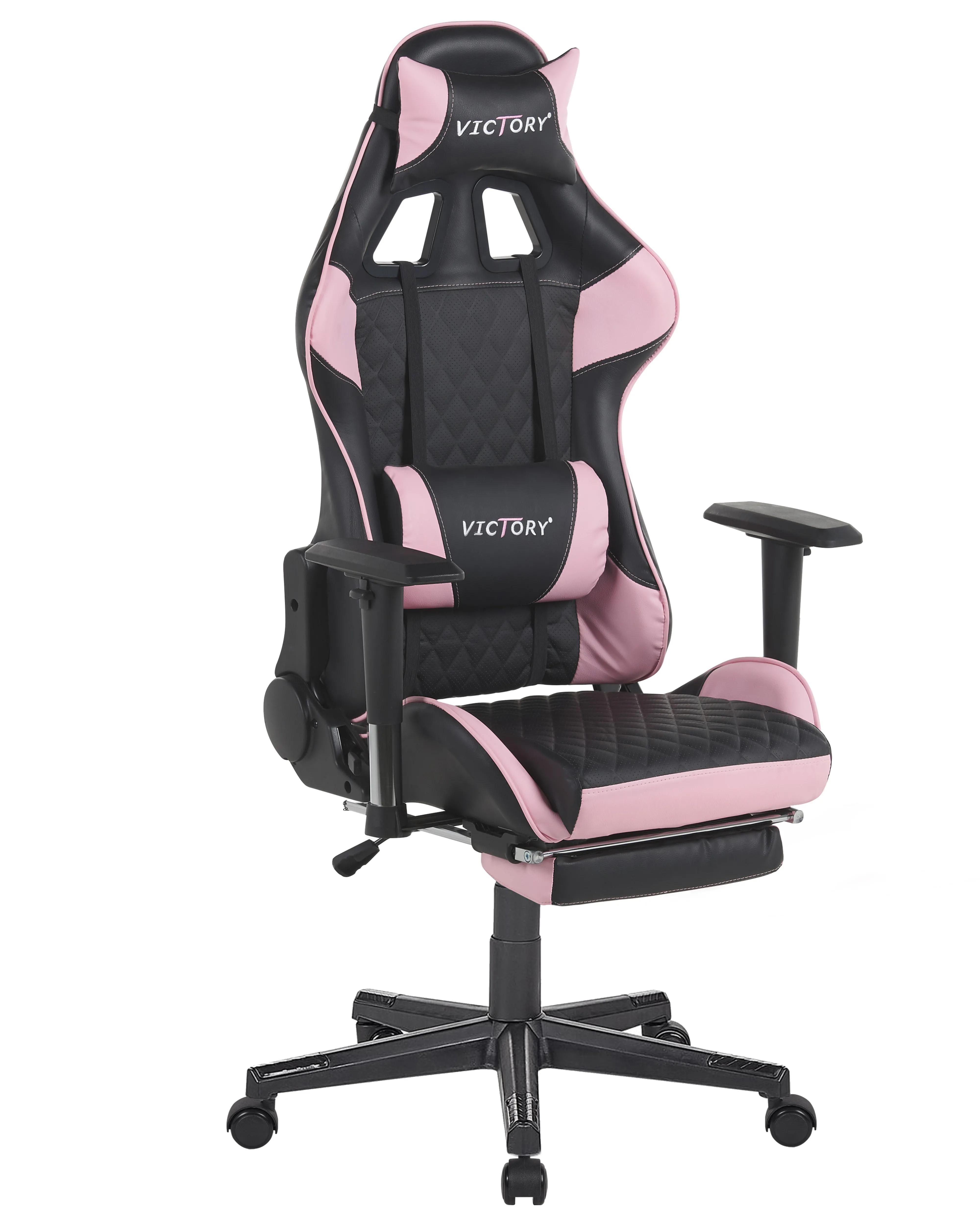 Gaming Chair VICTORY Faux Leather Pink