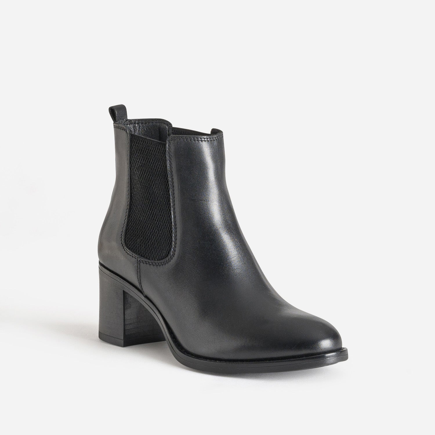 Chelsea boots noir en cuir