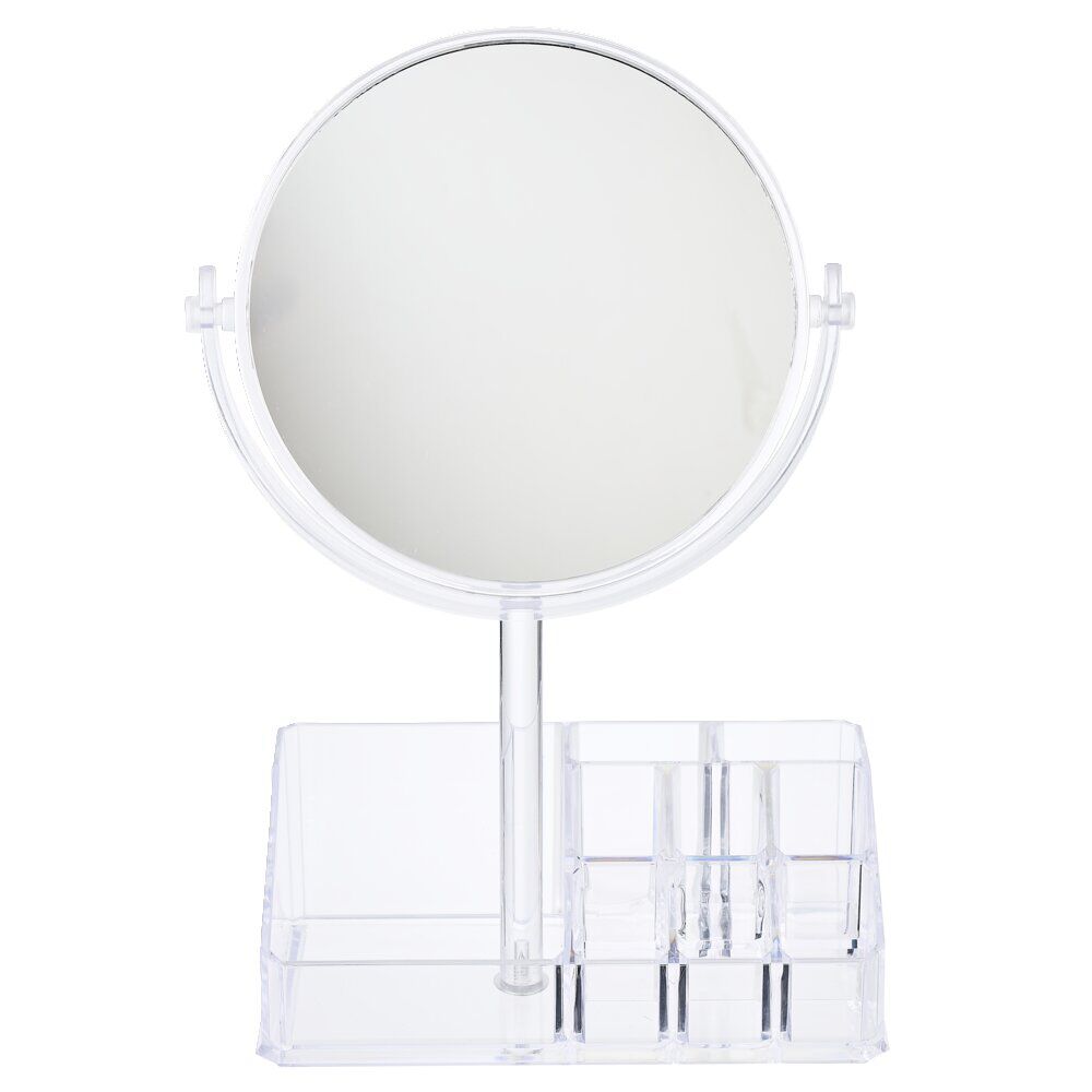 Rangement cosmétique miroir 9 compartiments 20x15xH5cm