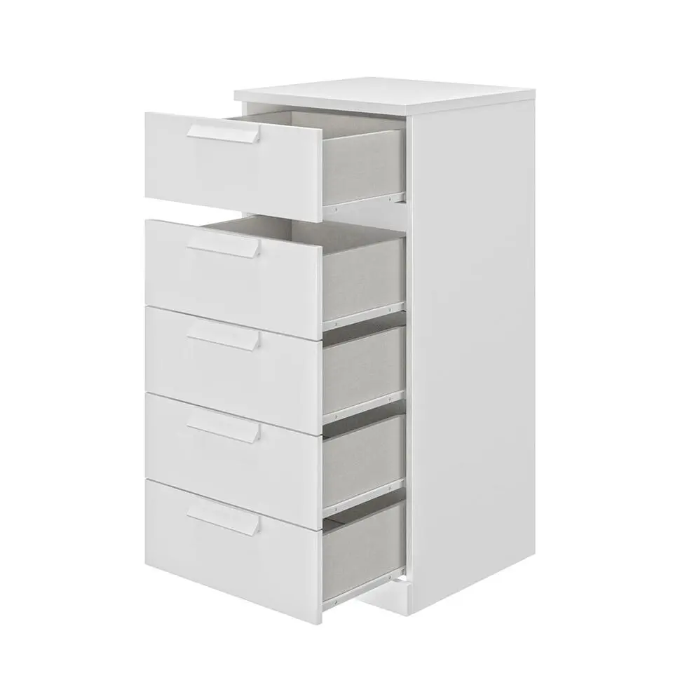 CYRUS Cyrus ladekast met 5 laden - Donker hout - 45x48x105 cm