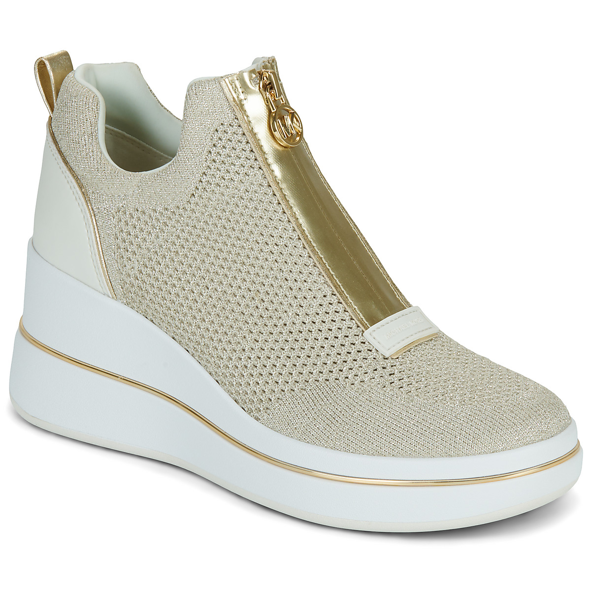 MICHAEL Michael Kors - EMMY WEDGE ZIP SLIP ON - Gold