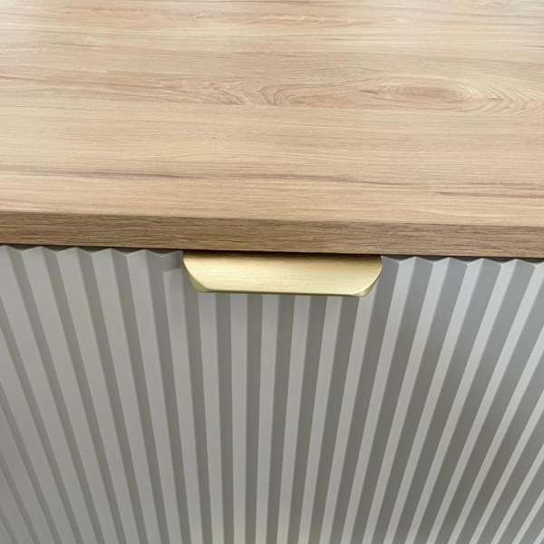 Szafka pod umywalkę nablatową 60 cm Kaszmir z blatem Orzechowym Willy