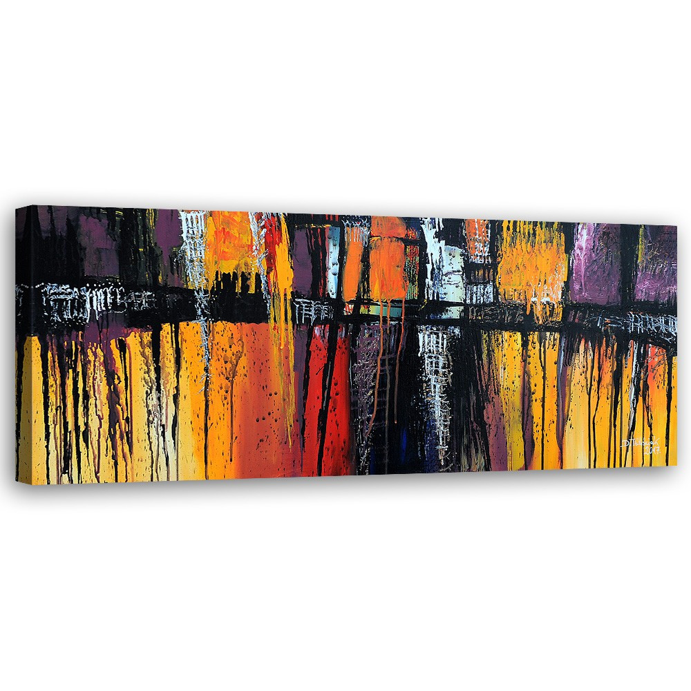 Feeby Obraz, Kolorowa abstrakcja 90x30