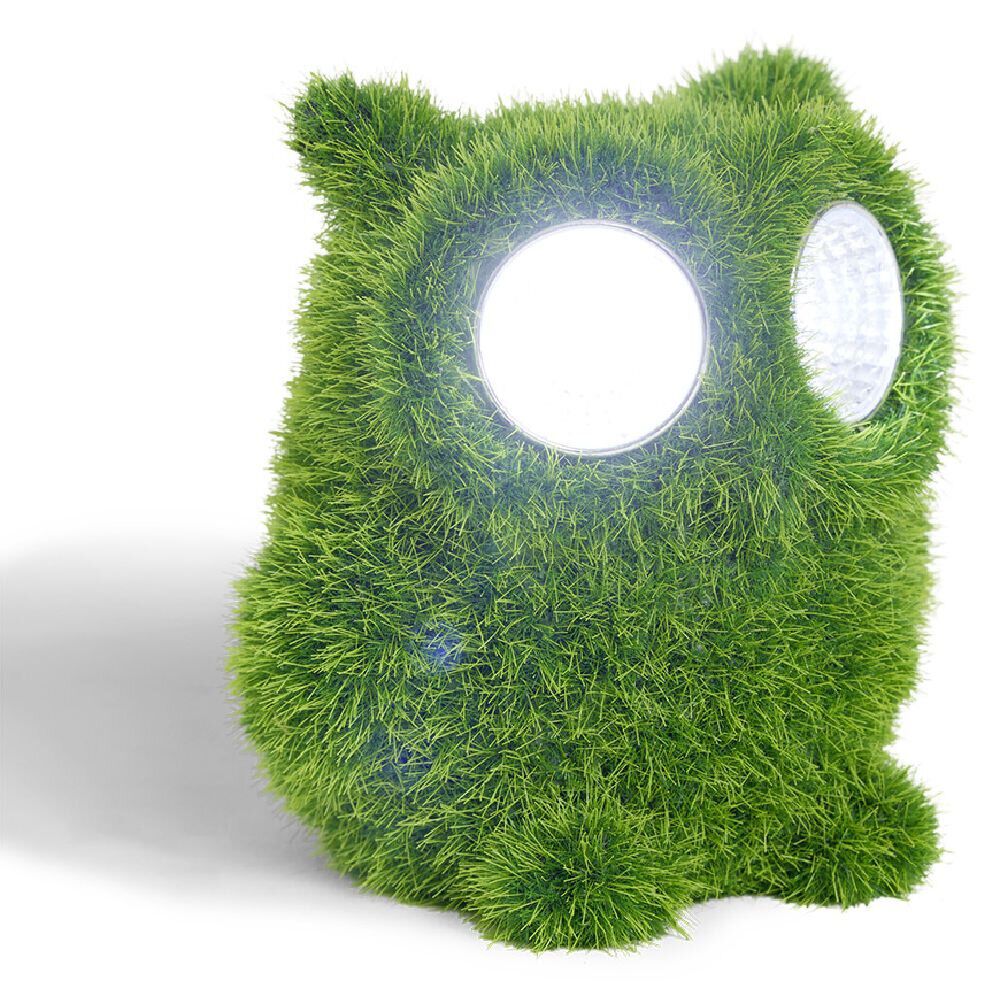 Figurine animal solaire effet gazon LED H8cm (3 modèles)
