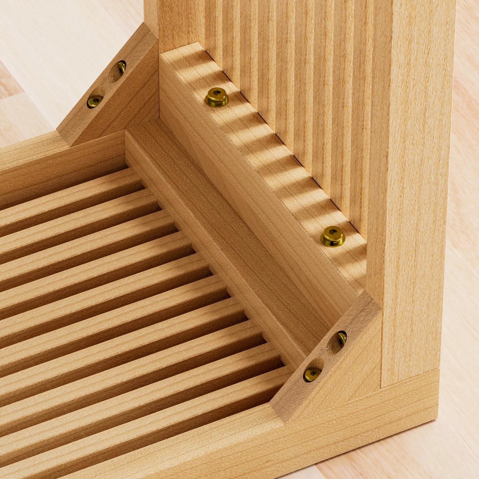 18 Solid Wood Bench Nature