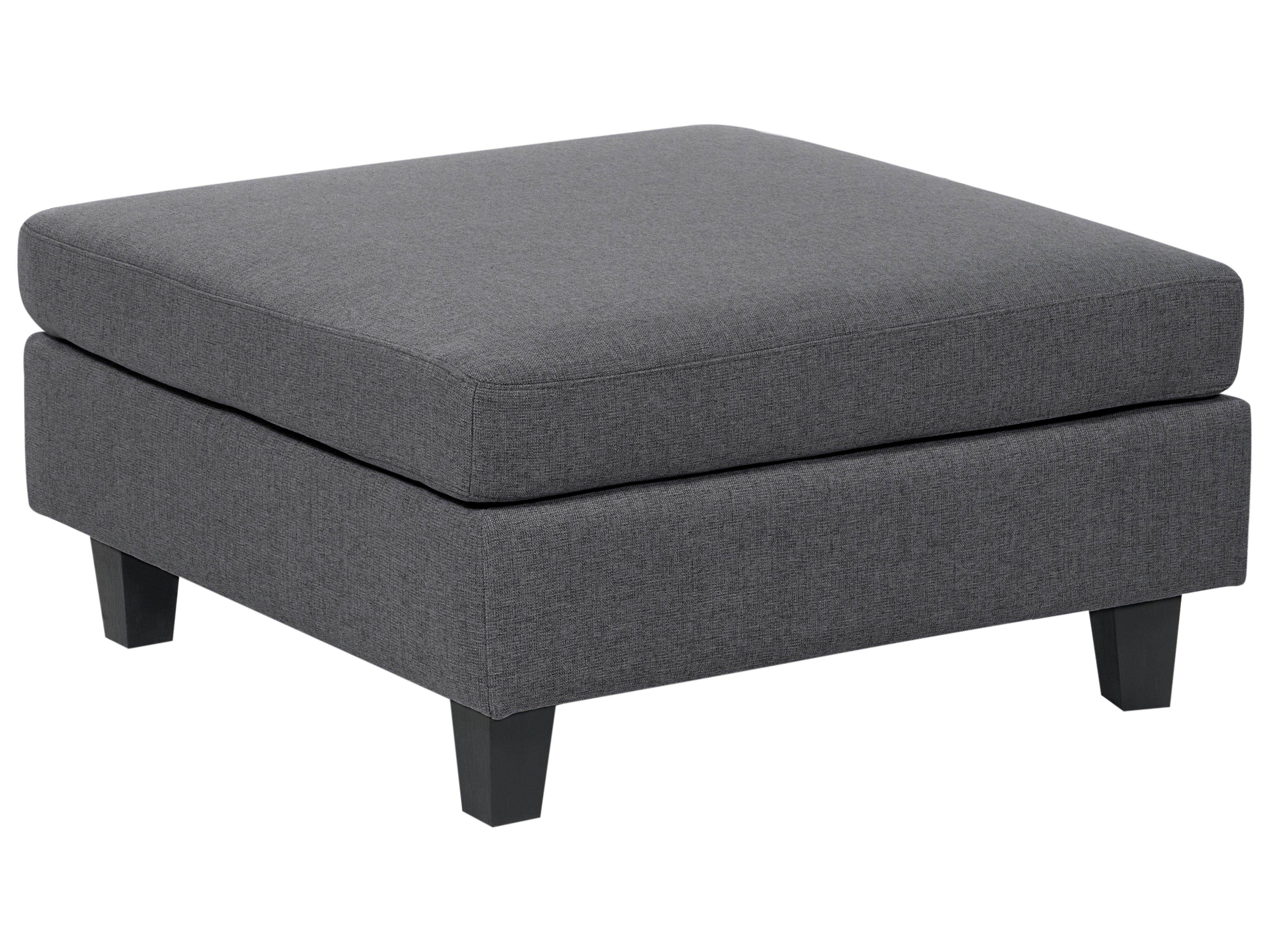 Ottoman UNSTAD Fabric Dark Grey