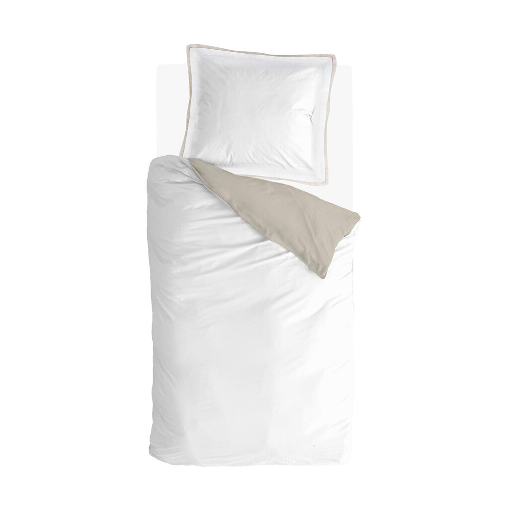 Walra - Dekbedovertrek Classy Tencel - 140x220 - Off White   Beige